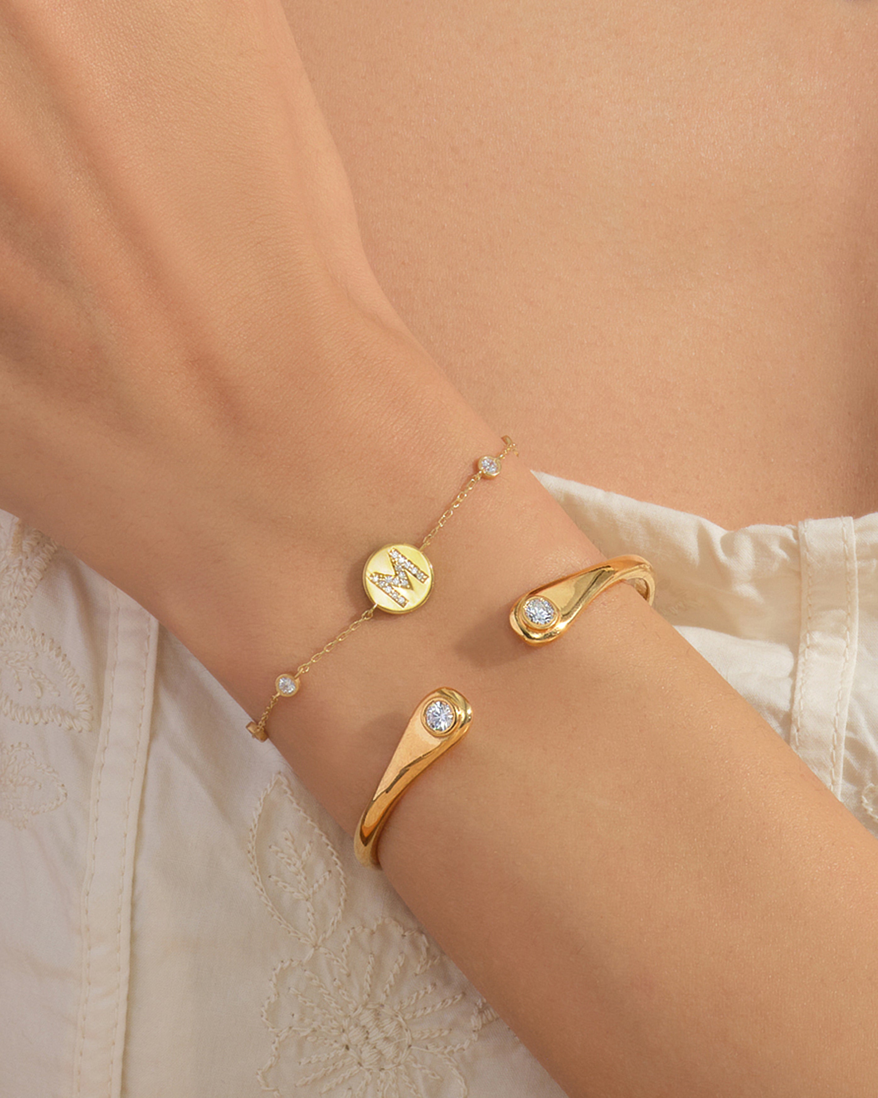 Dual Drop Cuff Bracelet