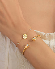 Dual Drop Cuff Bracelet