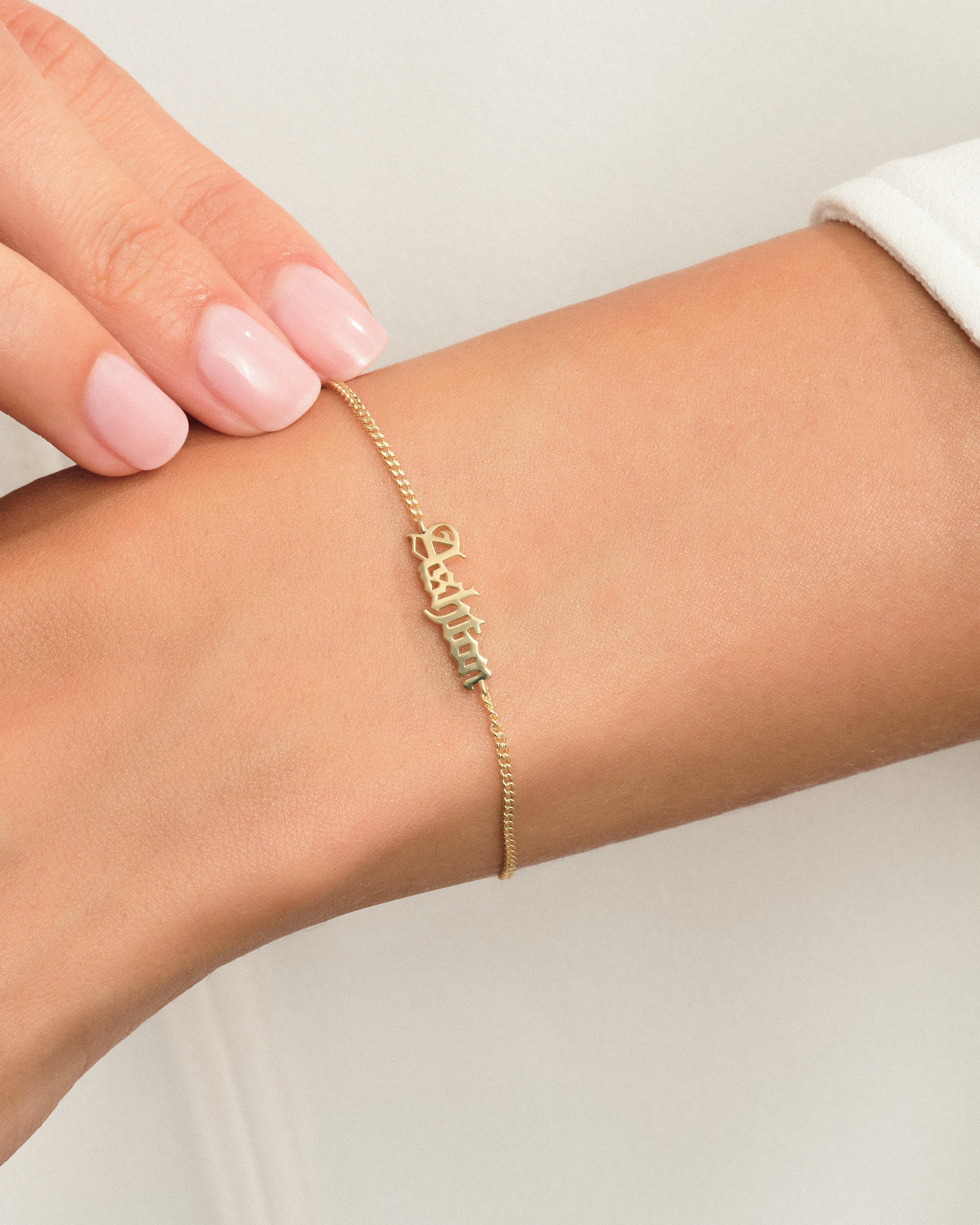 Personalized Paperclip Chain Name Bracelet