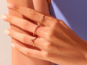 Elongated Curve Wedding Band