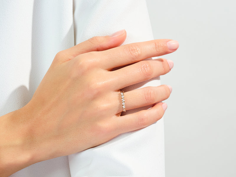 Multi Stone Wedding Band