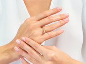 Alternating Baguette Wedding Band