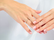 Alternating Baguette Wedding Band