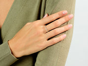 Alternating Baguette Wedding Band