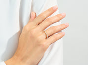 Alternating Baguette Wedding Band