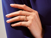 Half Eternity Marquise and Round Wedding Band