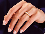 Vintage Cluster Wedding Band