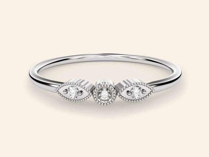 Milgrain Trio Ring