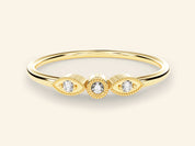 Milgrain Trio Ring