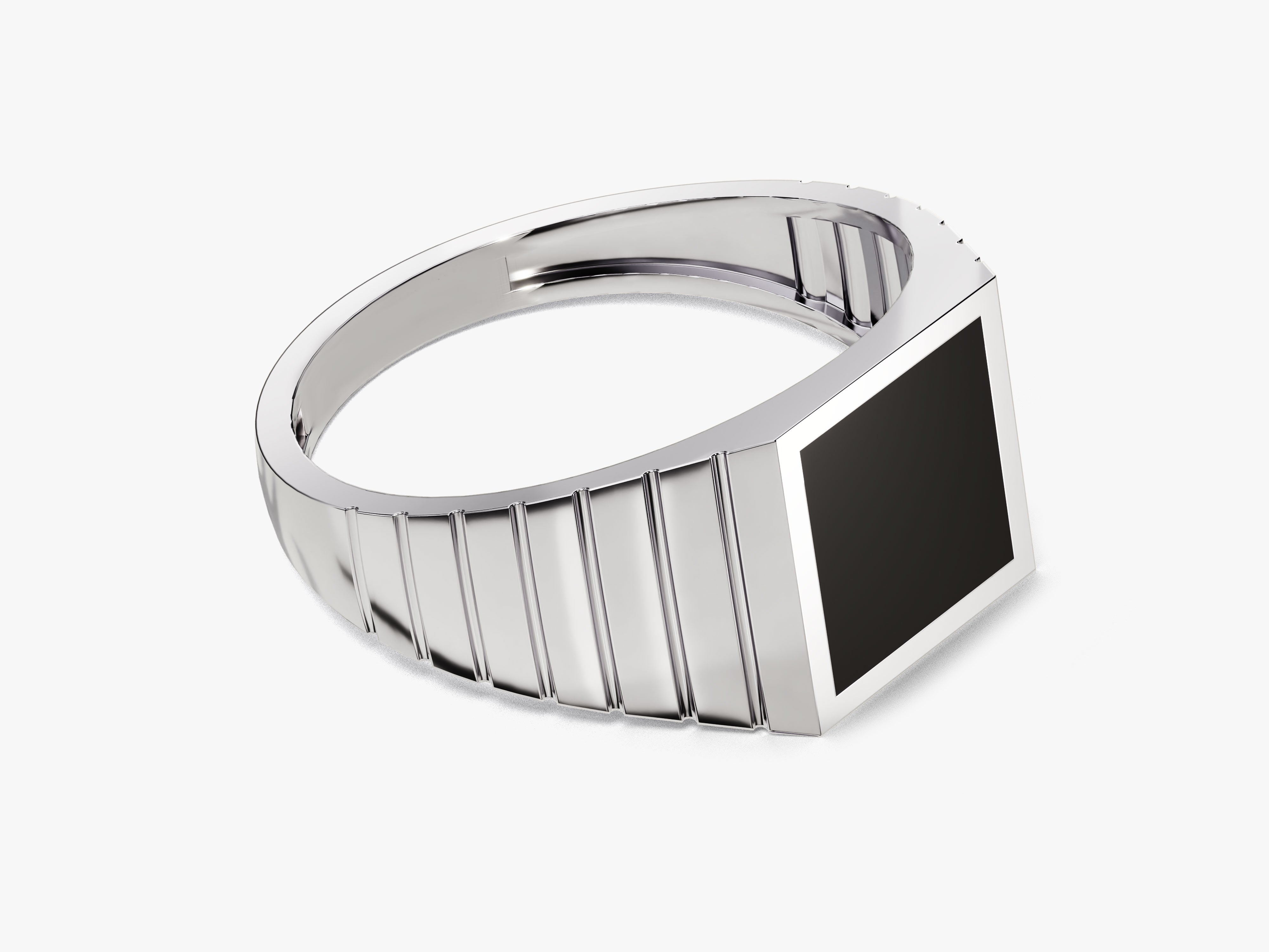 Onyx Edge Signet Ring