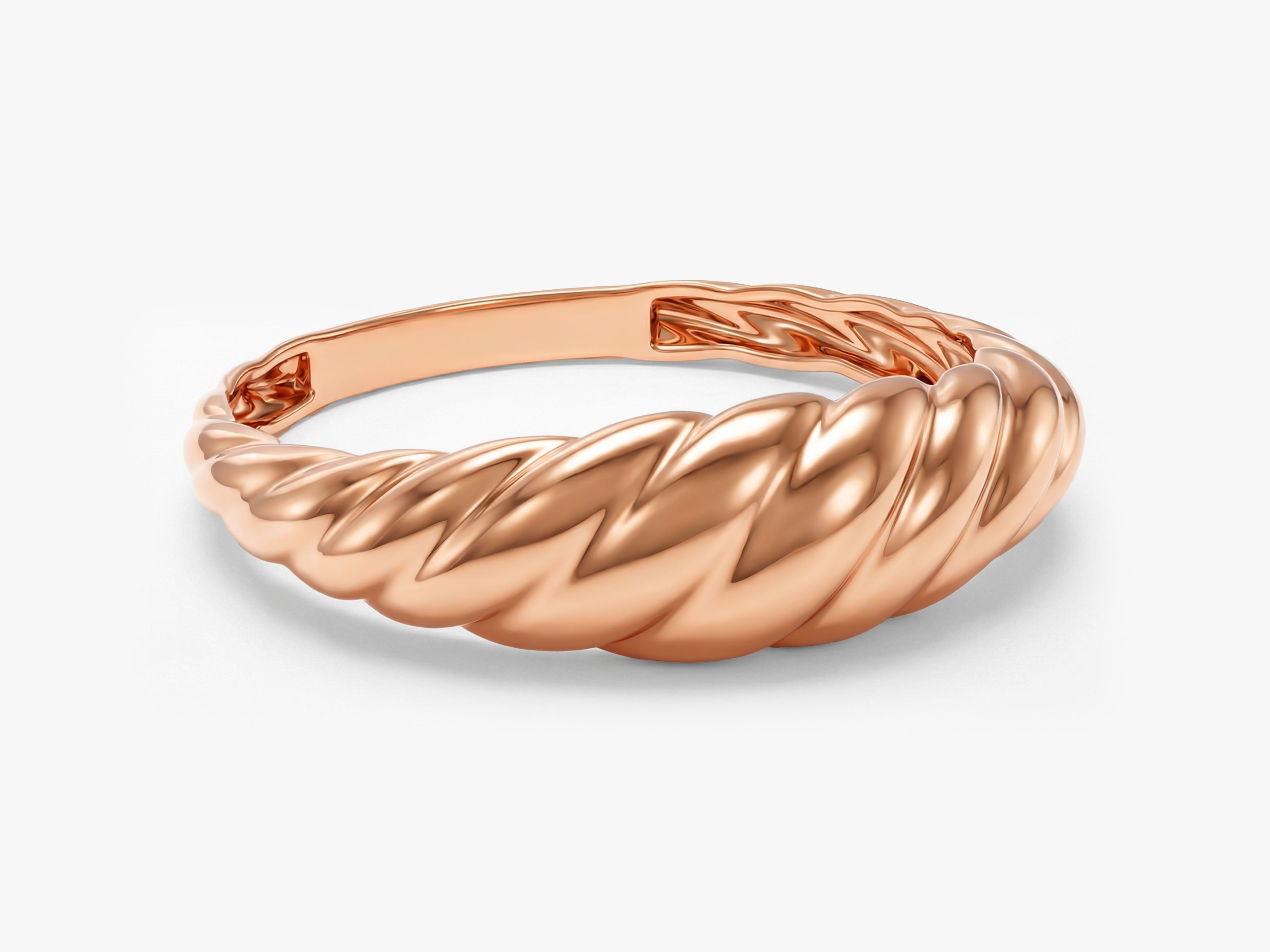 Golden Swirl Ring