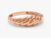 Golden Swirl Ring