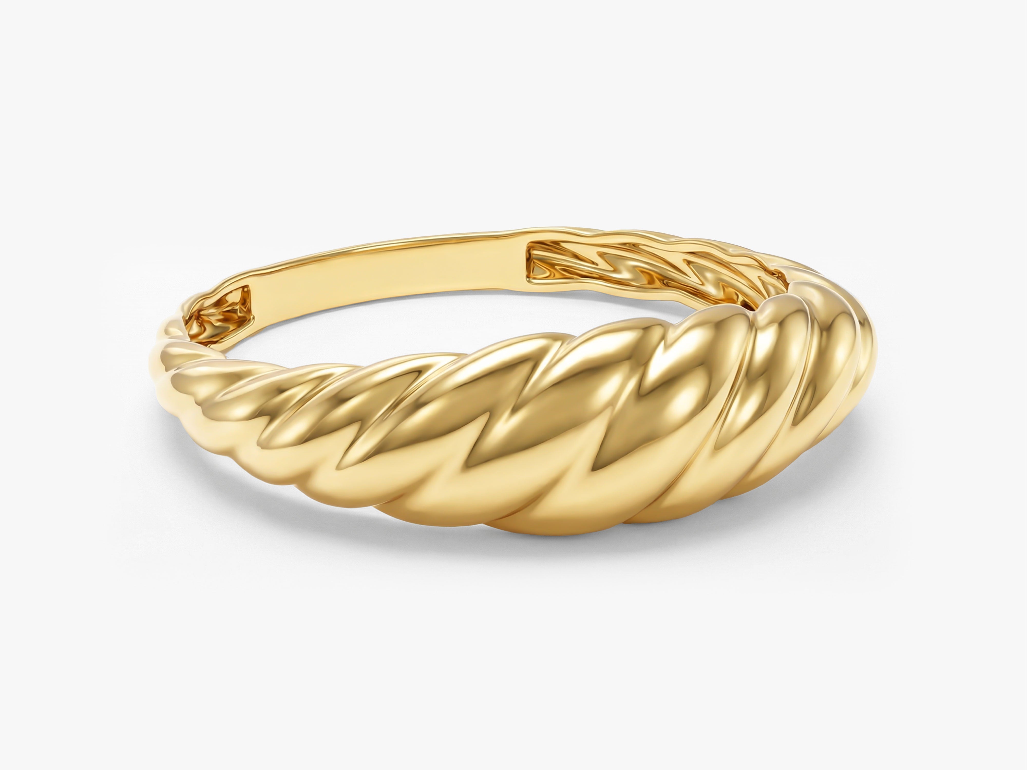 Golden Swirl Ring