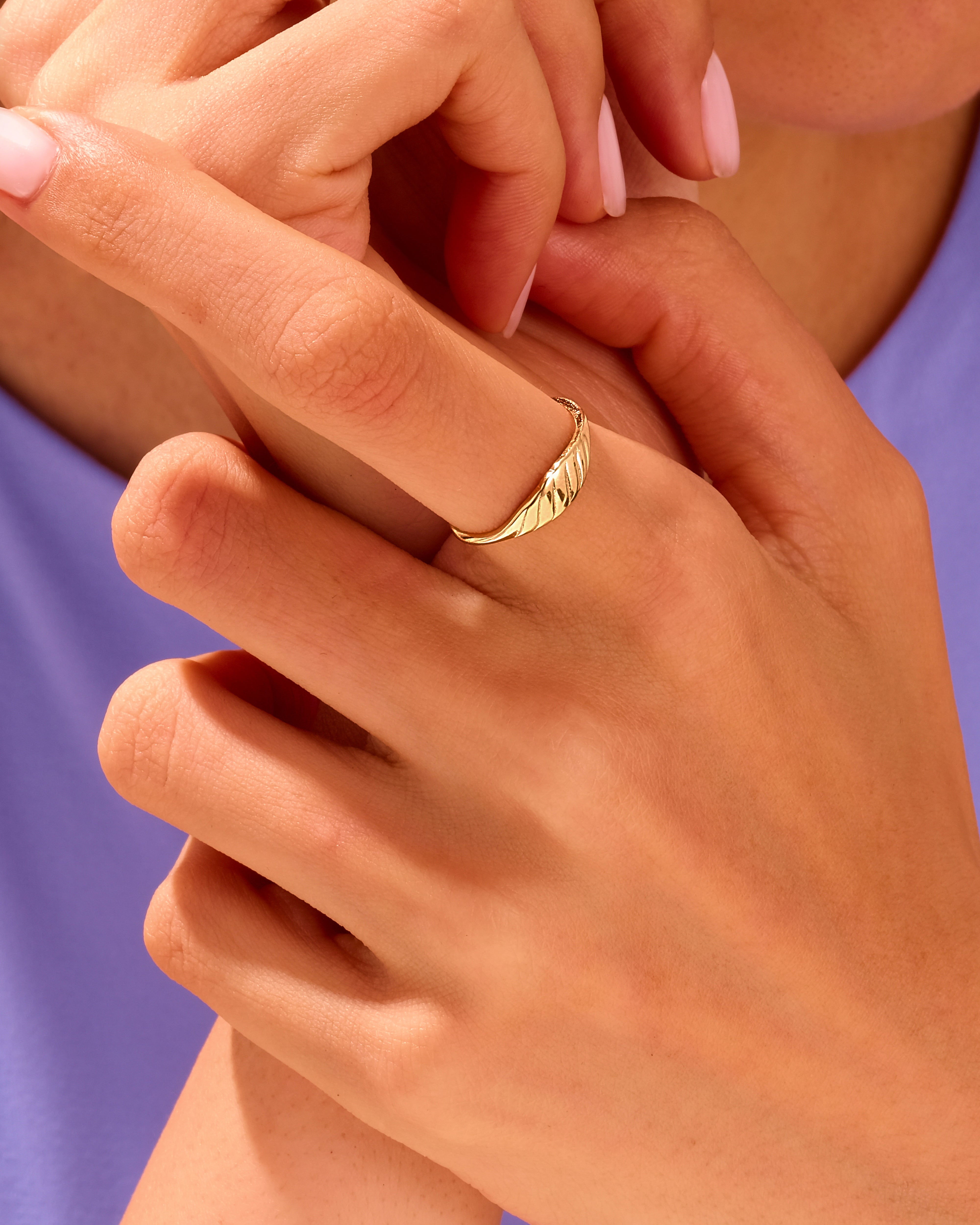 Tidal Wave Signet Ring