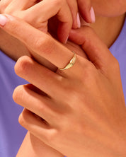 Tidal Wave Signet Ring