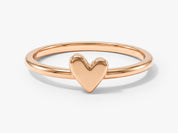 Tiny Heart Charm Ring