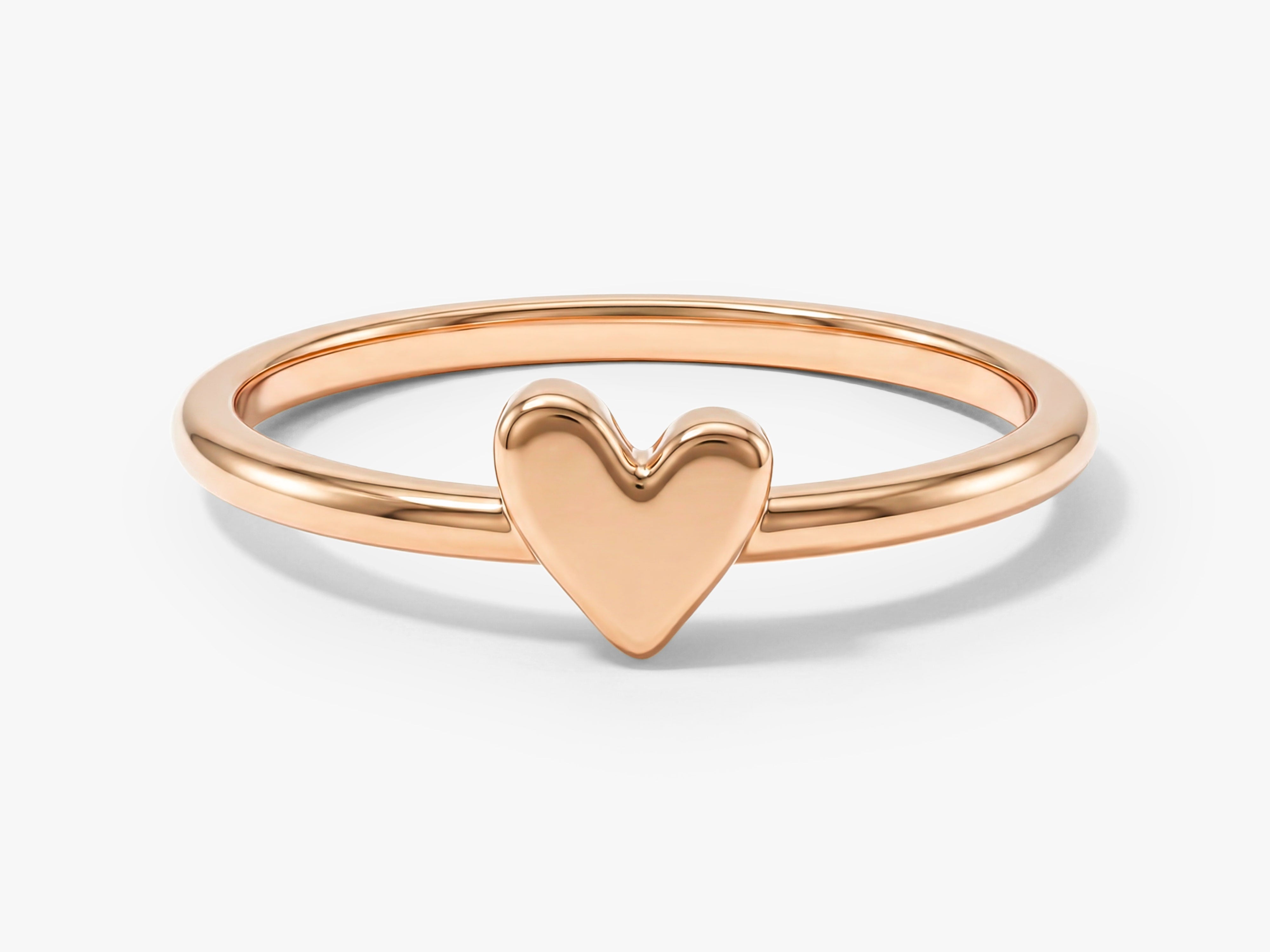 Tiny Heart Charm Ring