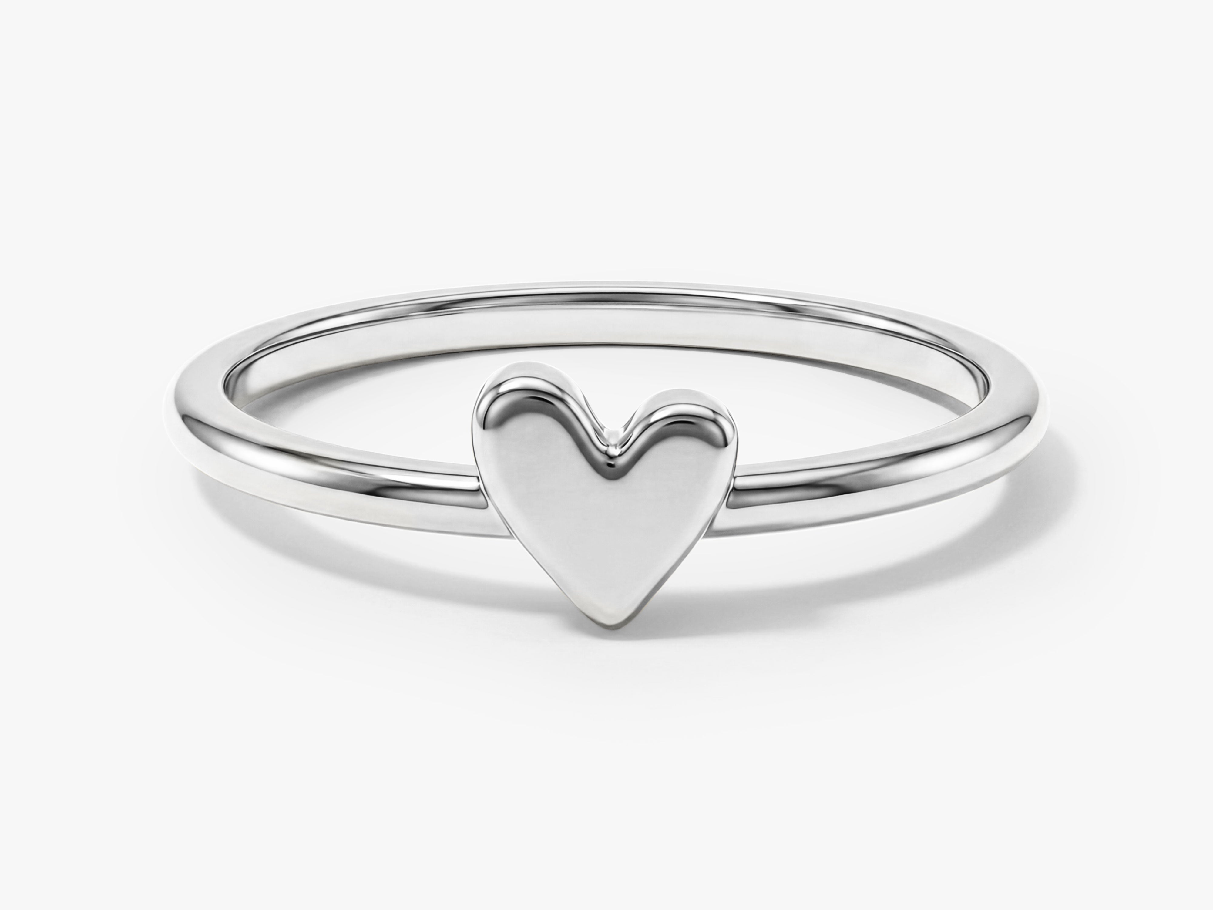 Tiny Heart Charm Ring