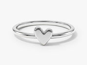 Tiny Heart Charm Ring