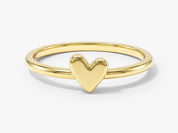 Tiny Heart Charm Ring