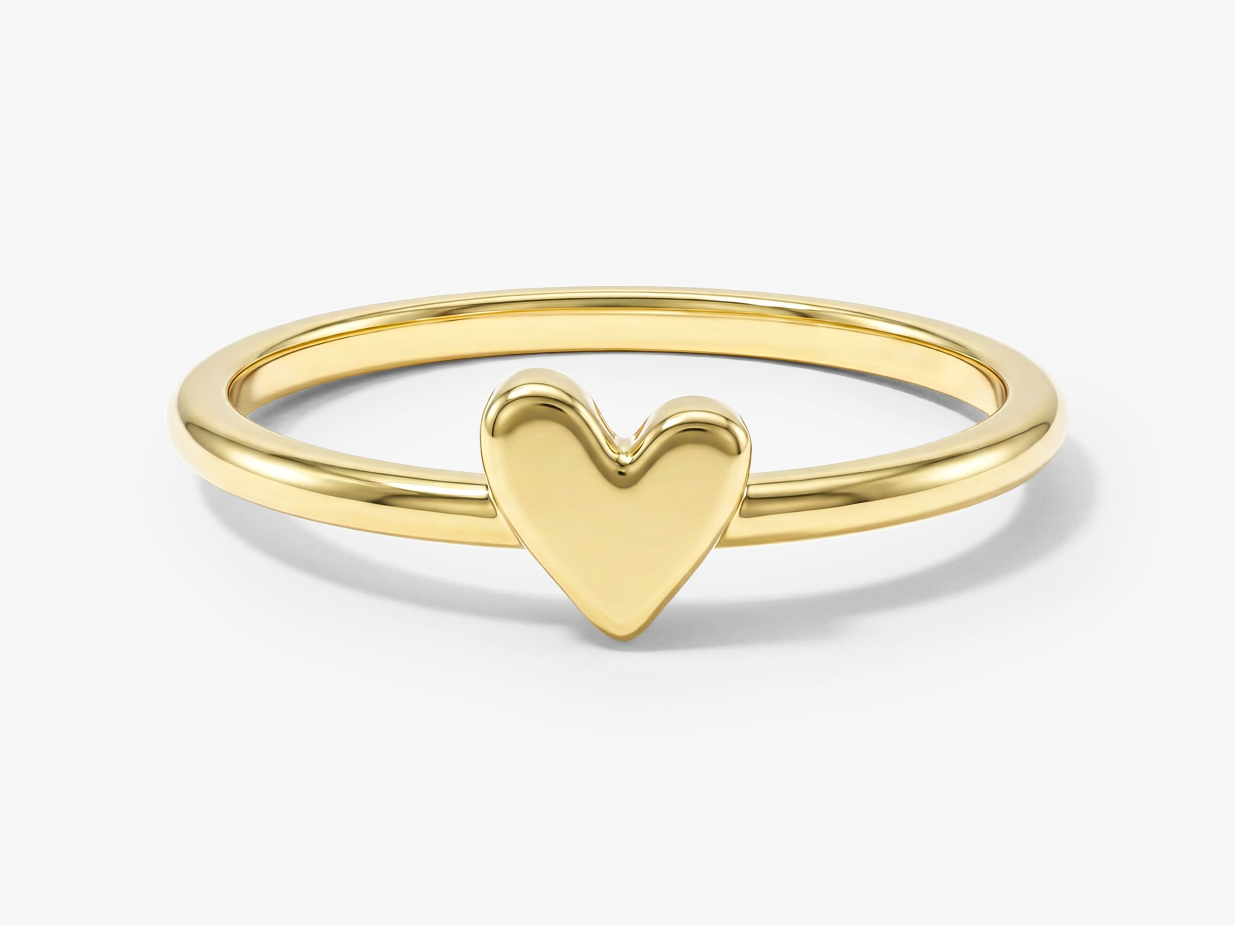 Tiny Heart Charm Ring