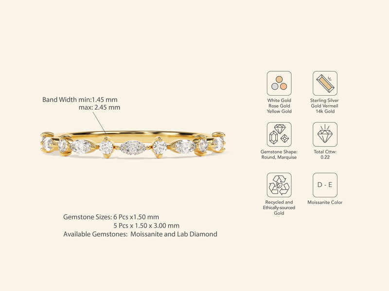 Dual Cut Wedding Band