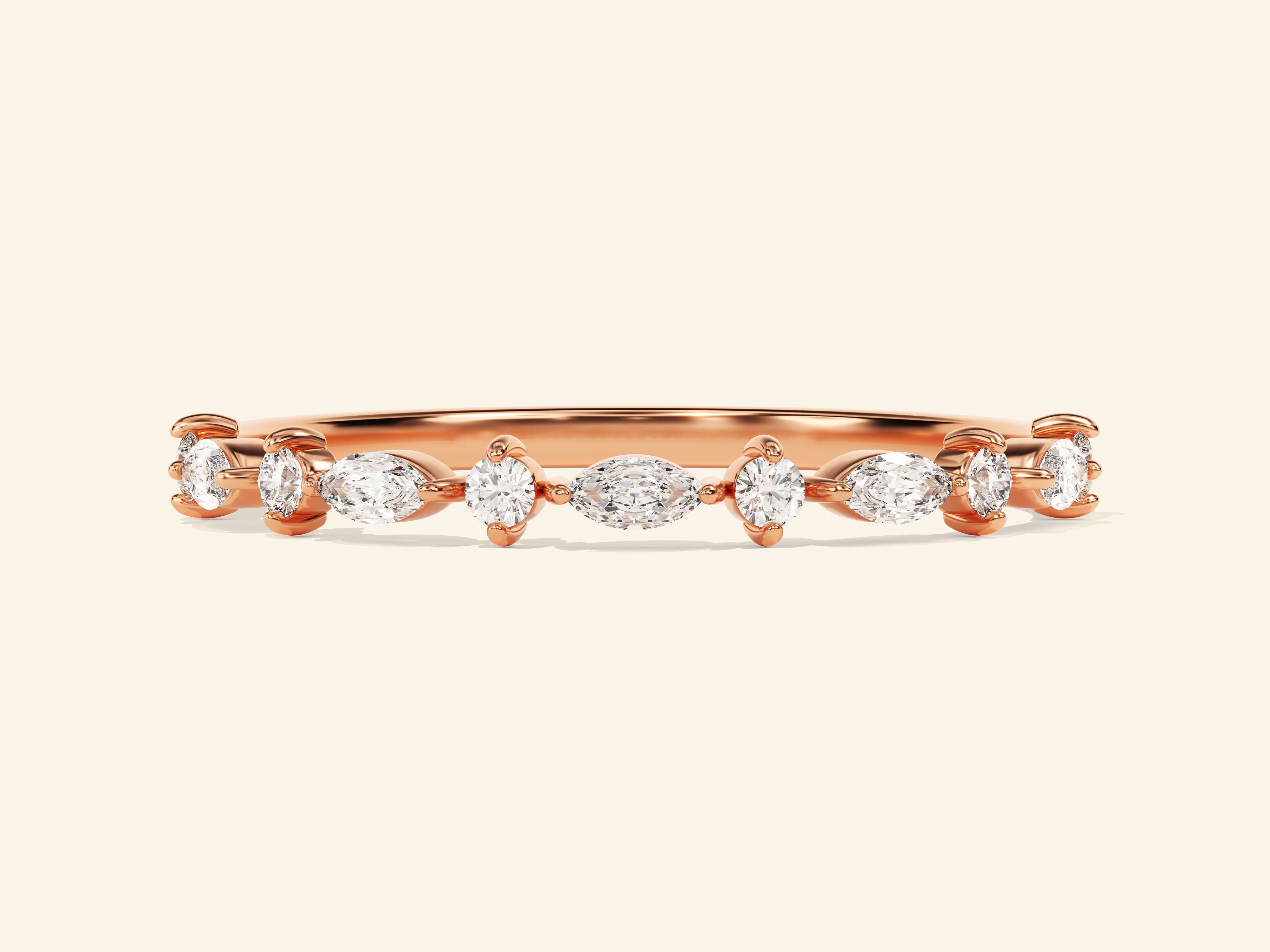 Dual Cut Wedding Band