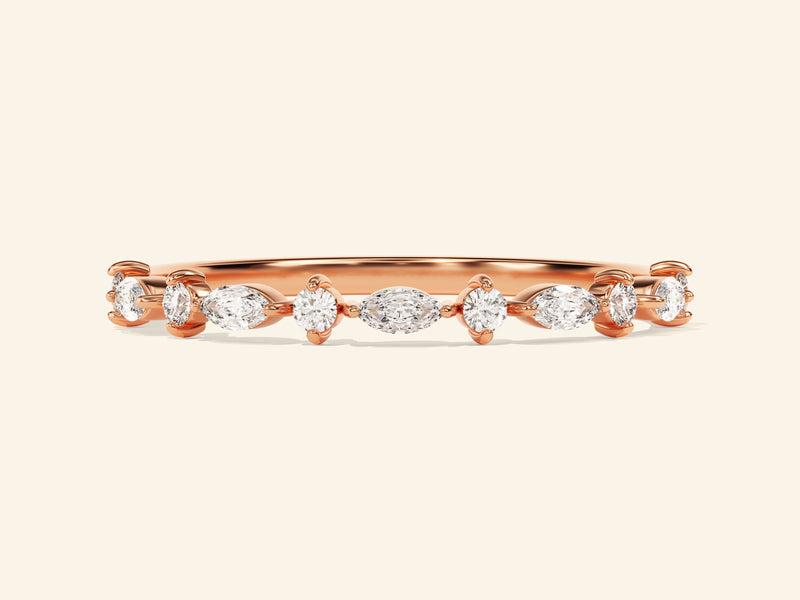 Dual Cut Wedding Band