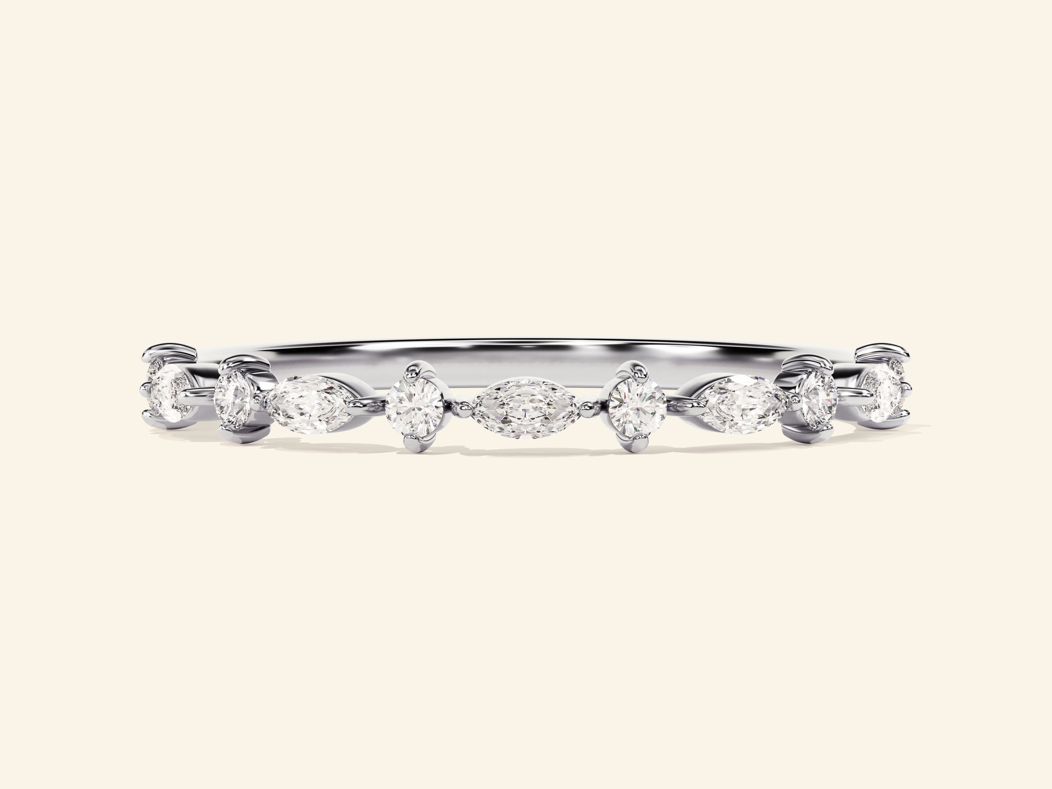 Dual Cut Wedding Band