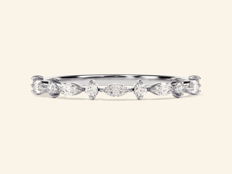 Dual Cut Wedding Band