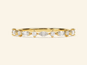 Dual Cut Wedding Band
