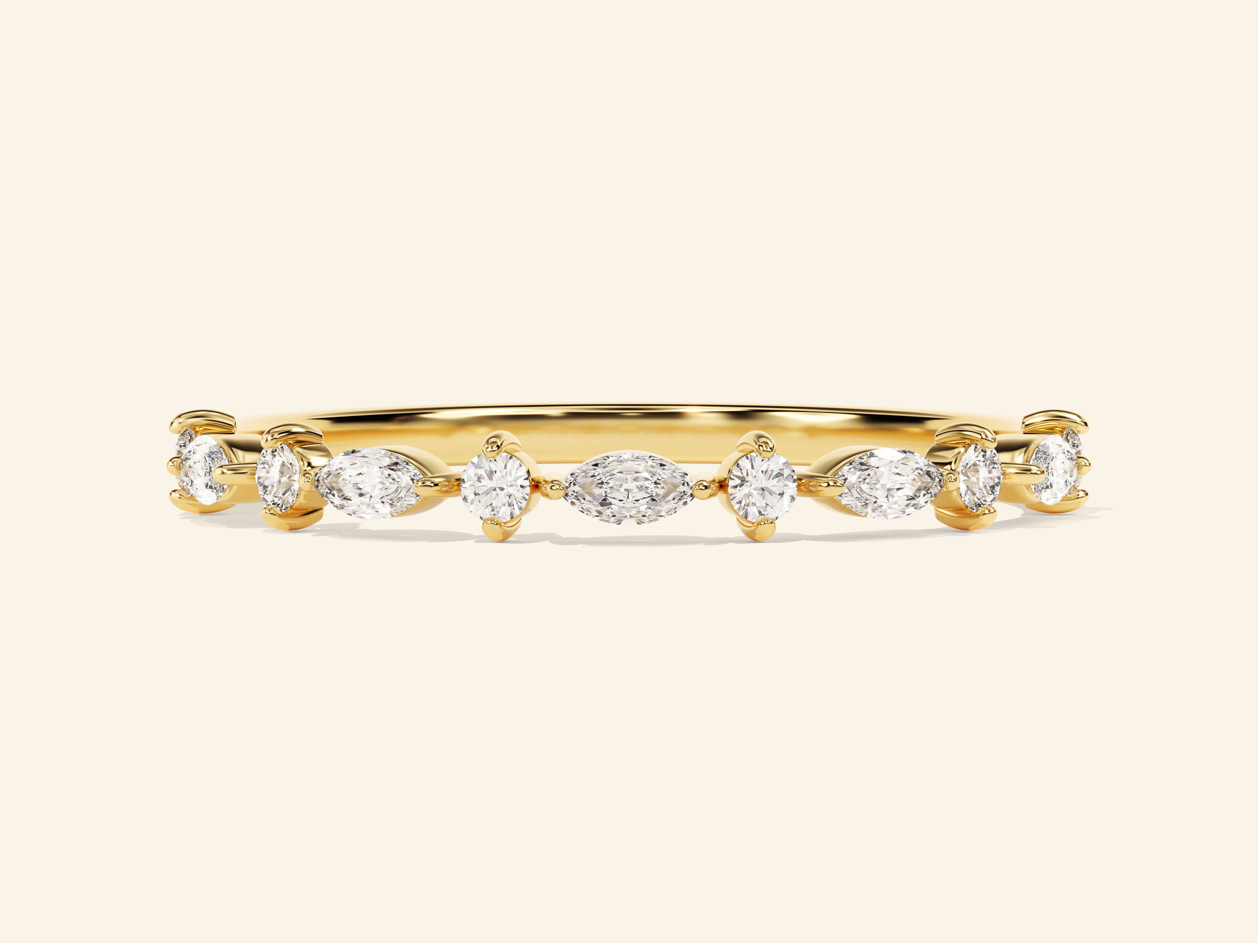 Dual Cut Wedding Band