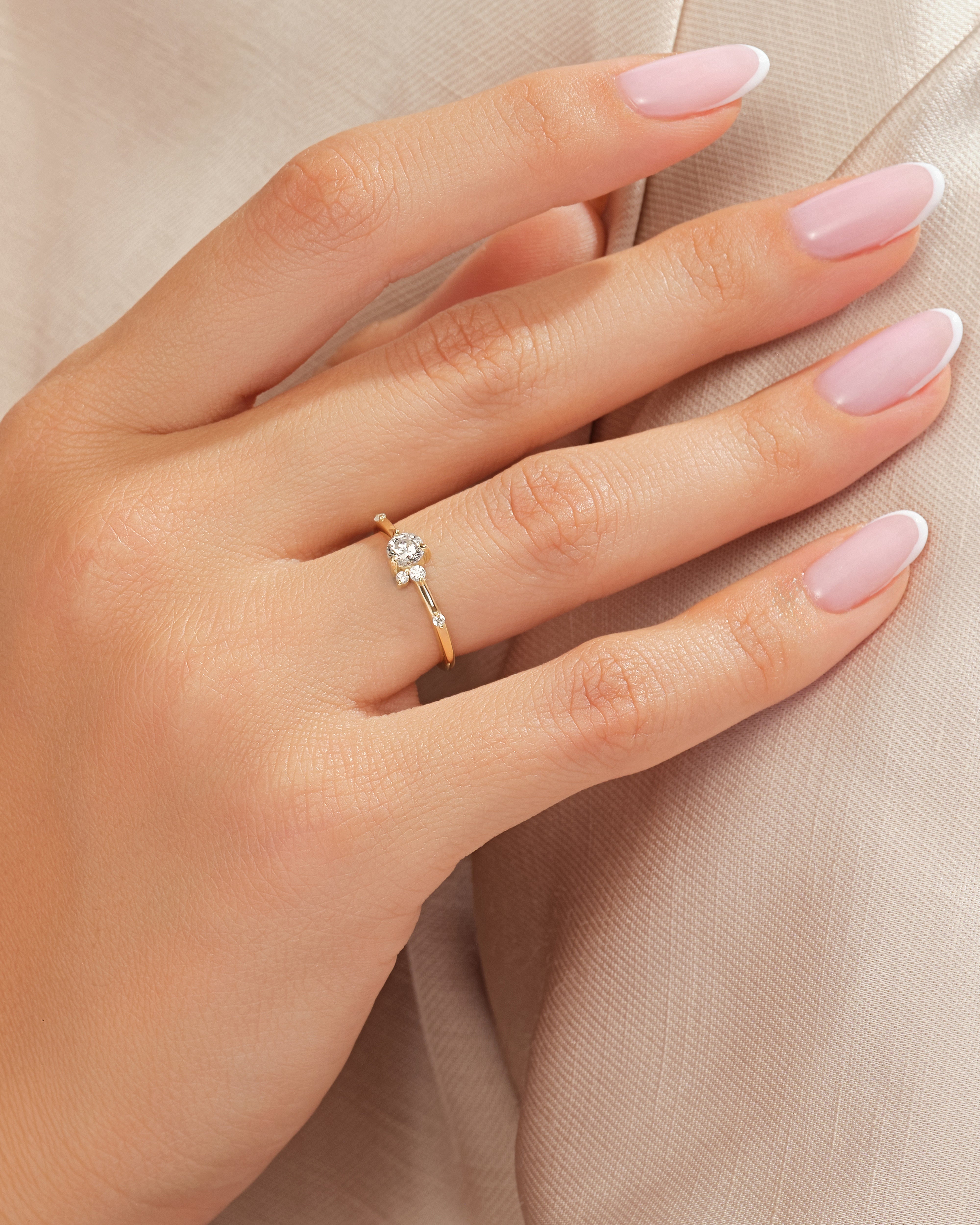 Solitaire Whisper Ring