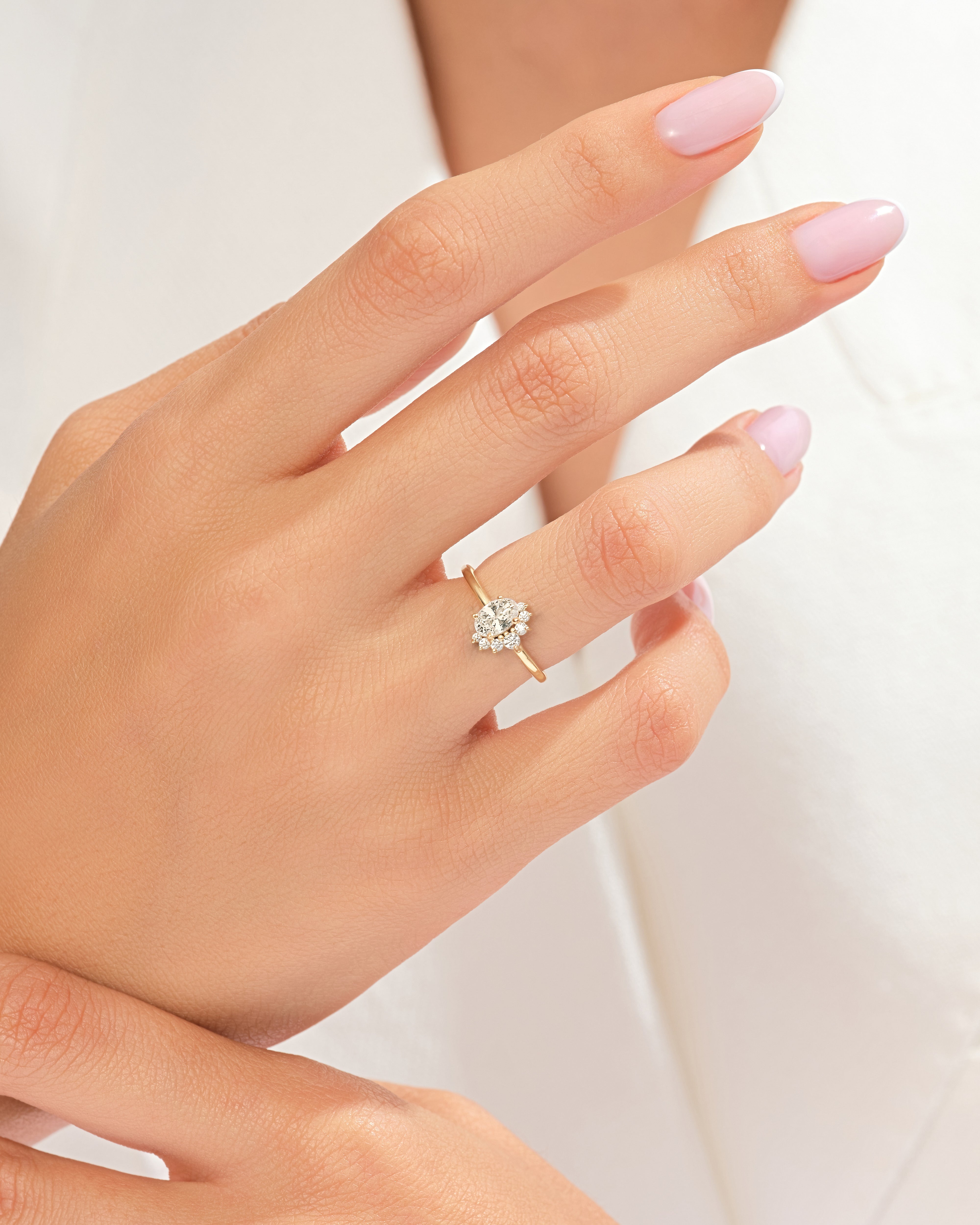 Sparkle Cluster Accent Ring