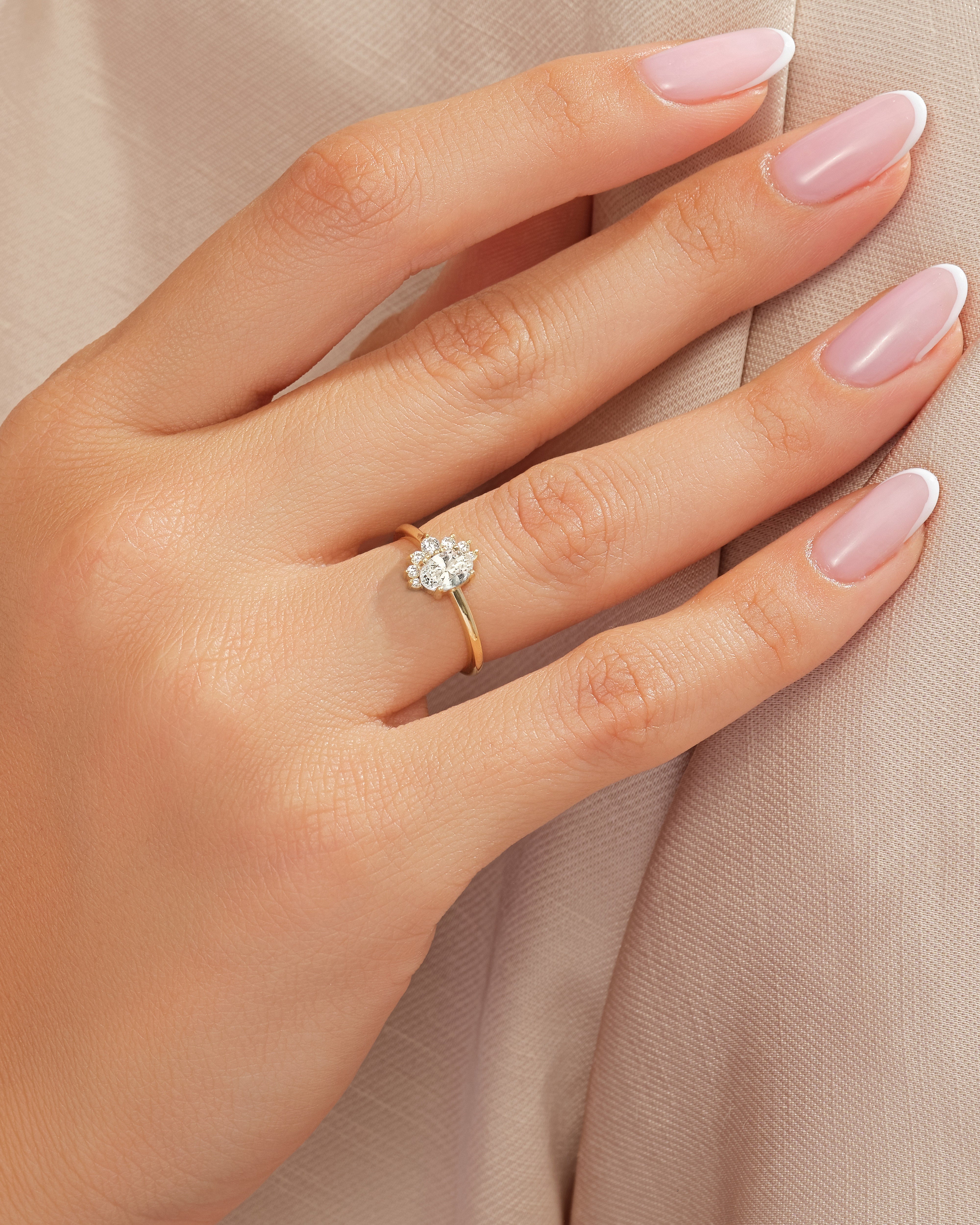 Sparkle Cluster Accent Ring