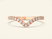 Graceful Curve Wedding Band
