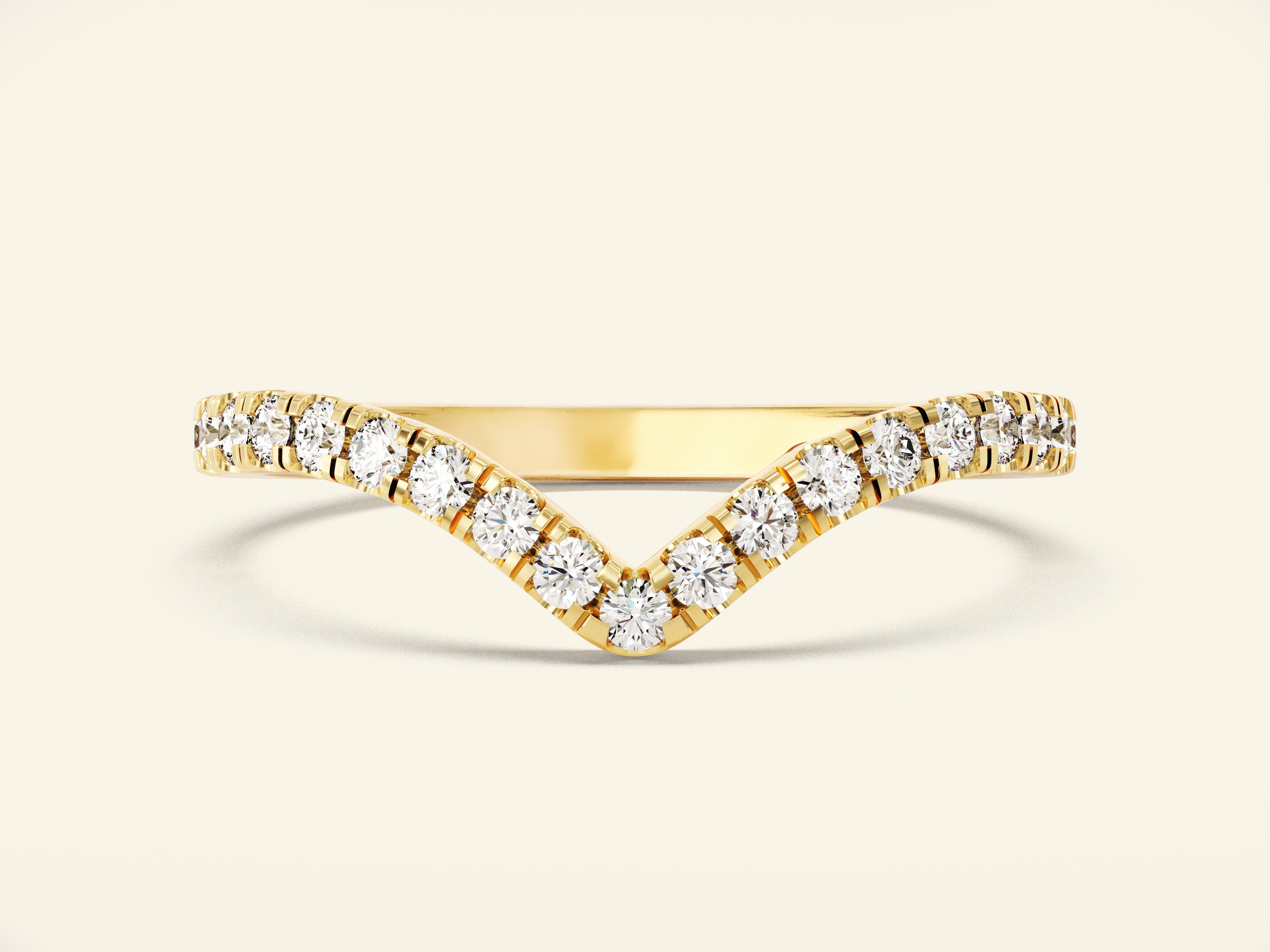 Graceful Curve Wedding Band