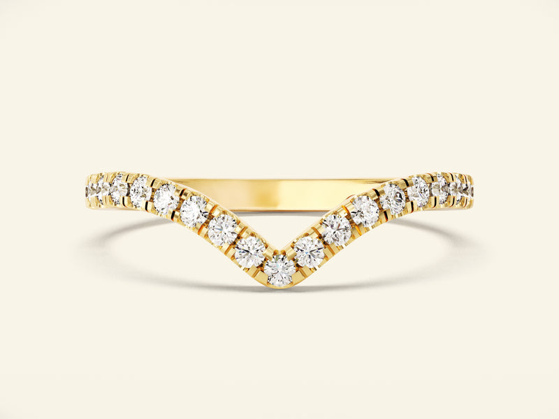 Graceful Curve Wedding Band