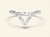 Elongated Curve Wedding Band