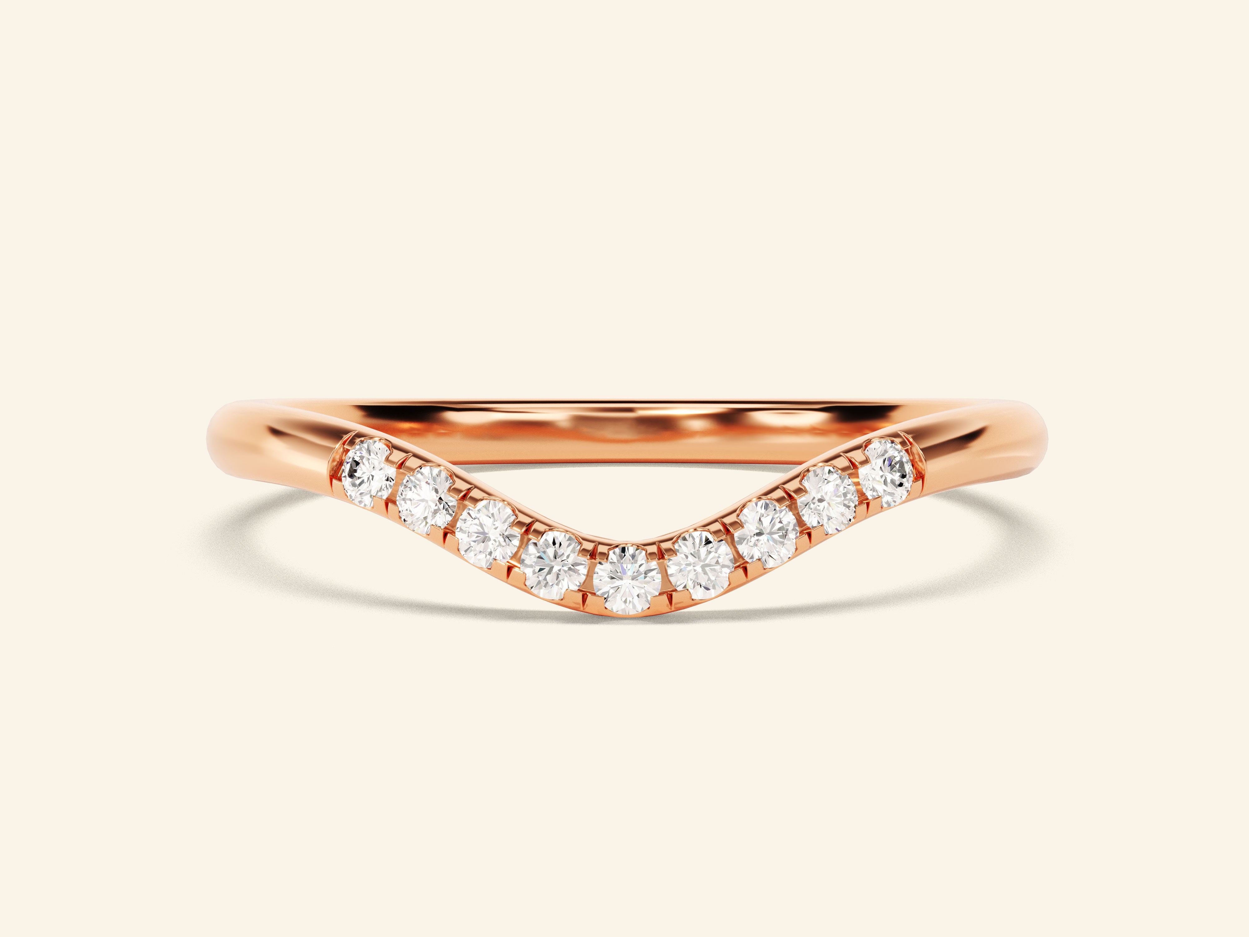 U-Curve Wedding Band