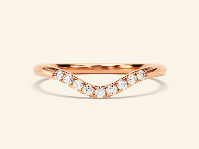 U-Curve Wedding Band