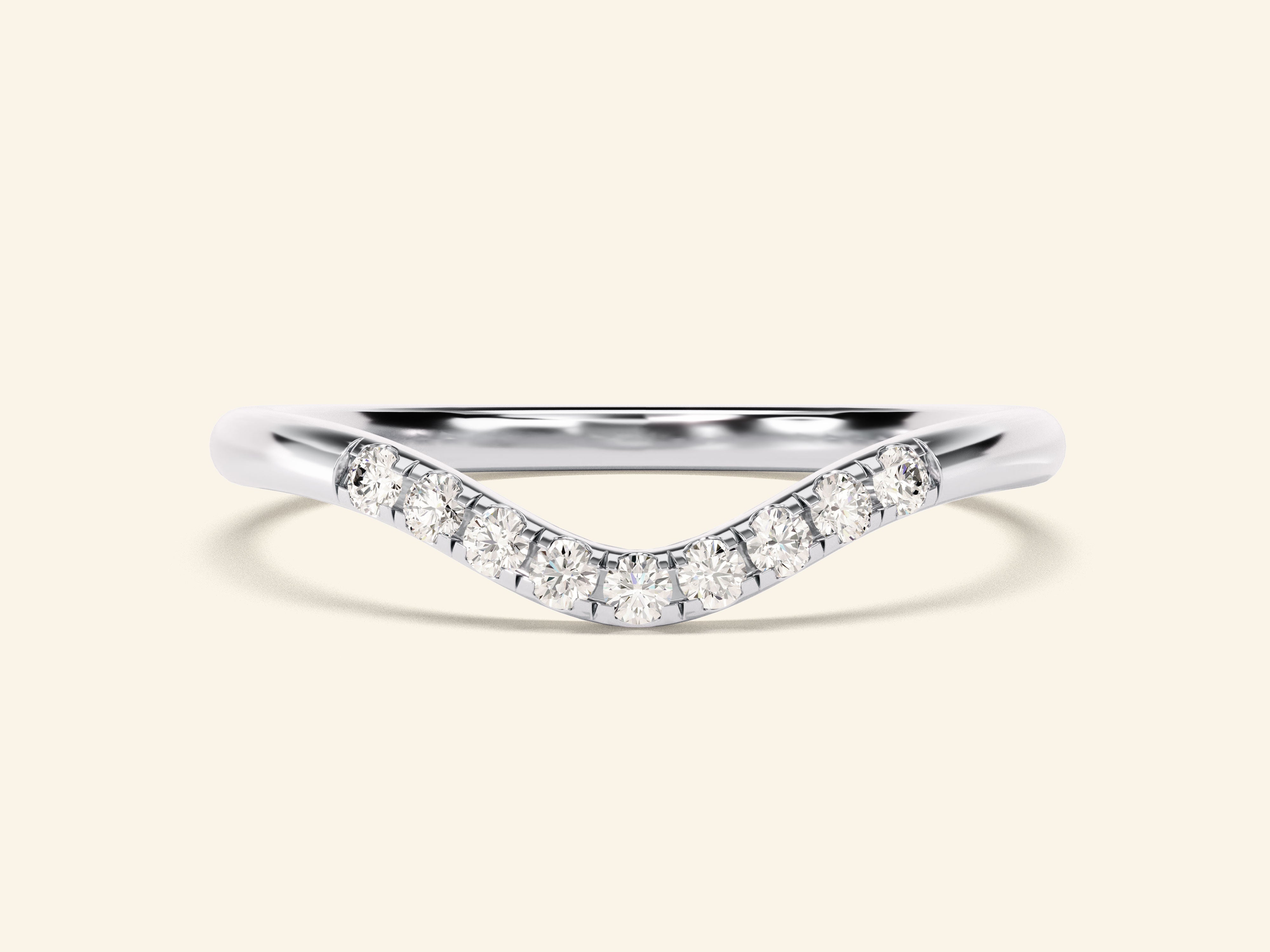U-Curve Wedding Band