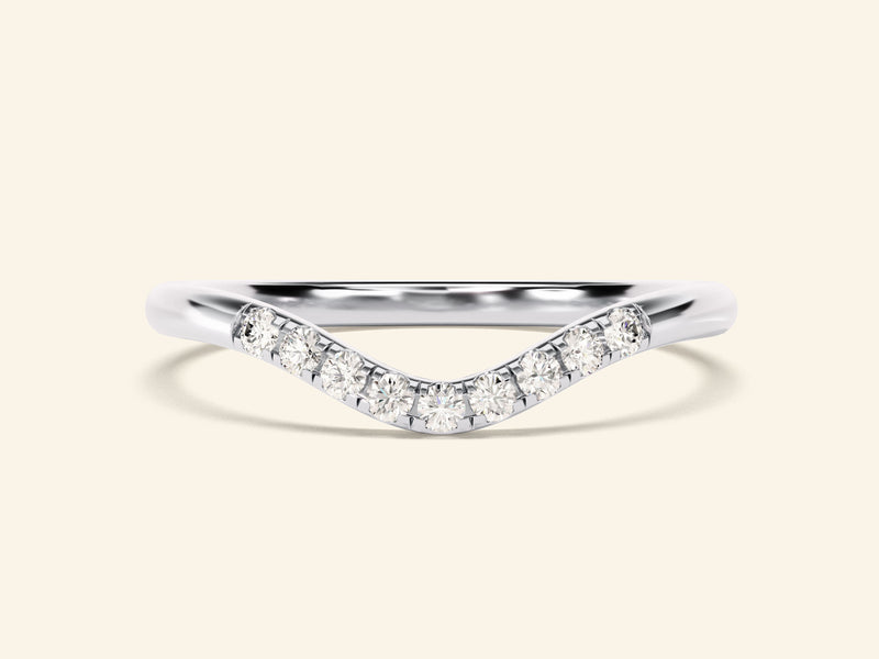 U-Curve Wedding Band
