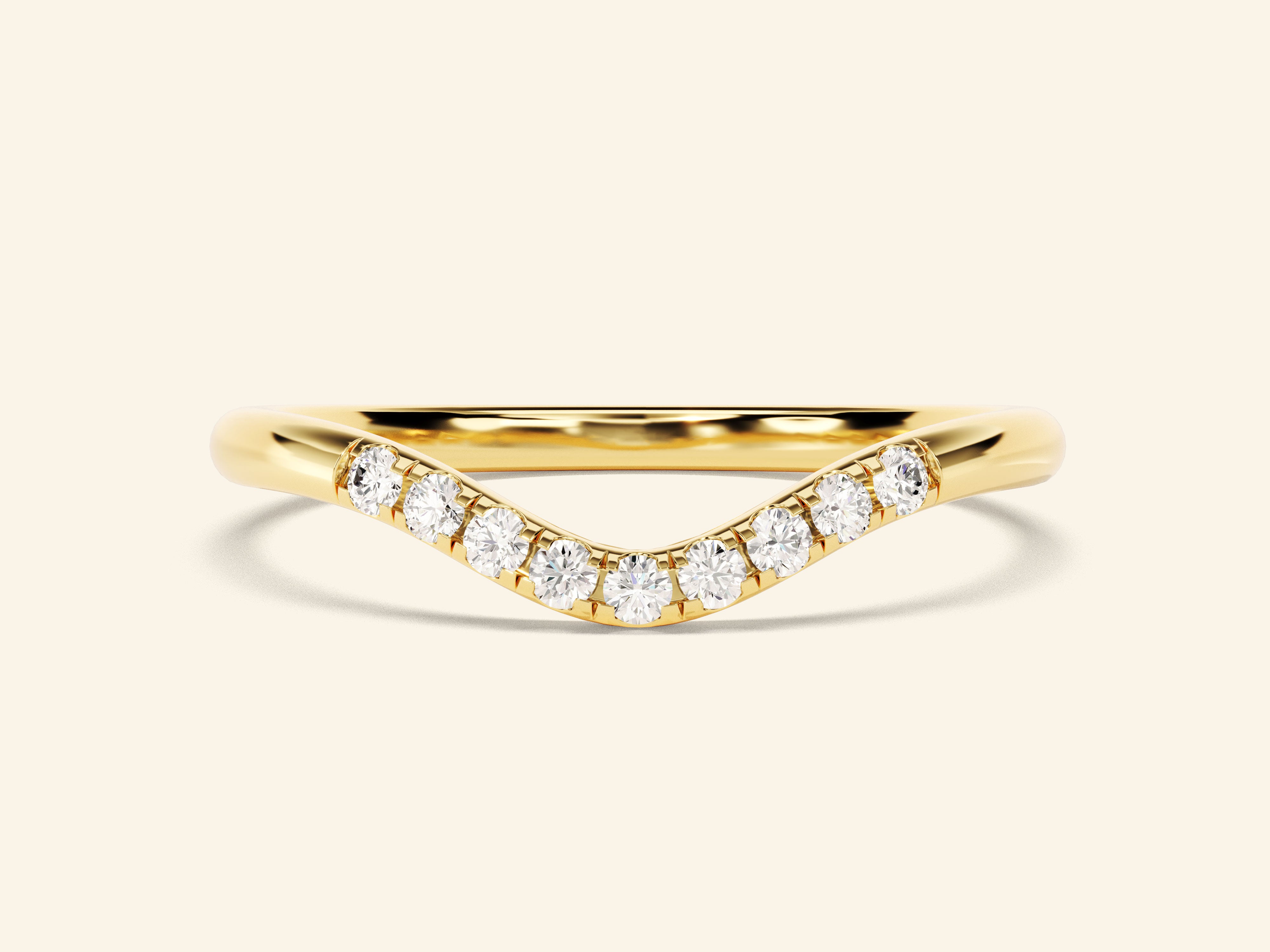 U-Curve Wedding Band