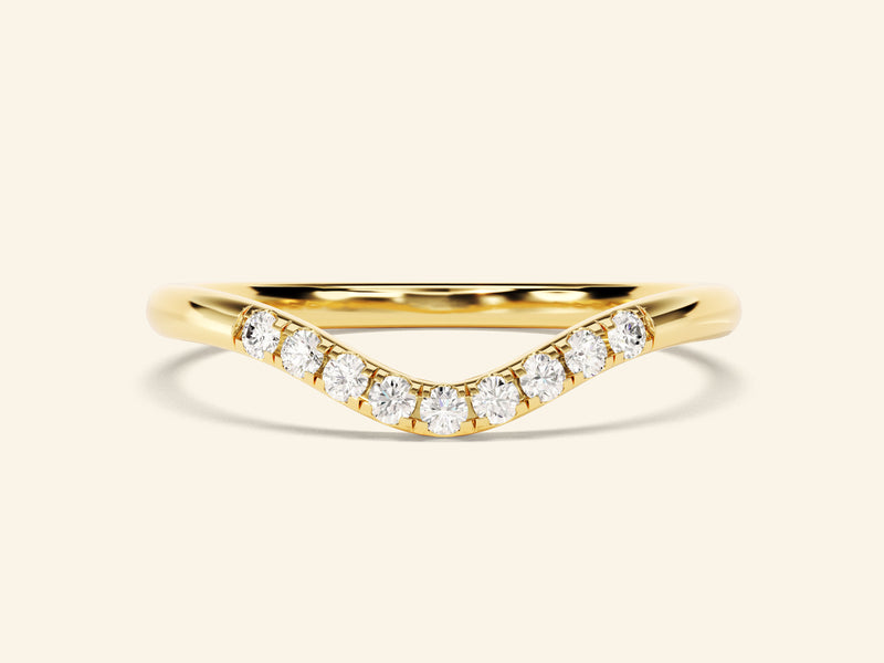 U-Curve Wedding Band