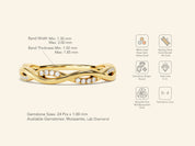 Twisted Vine Wedding Band