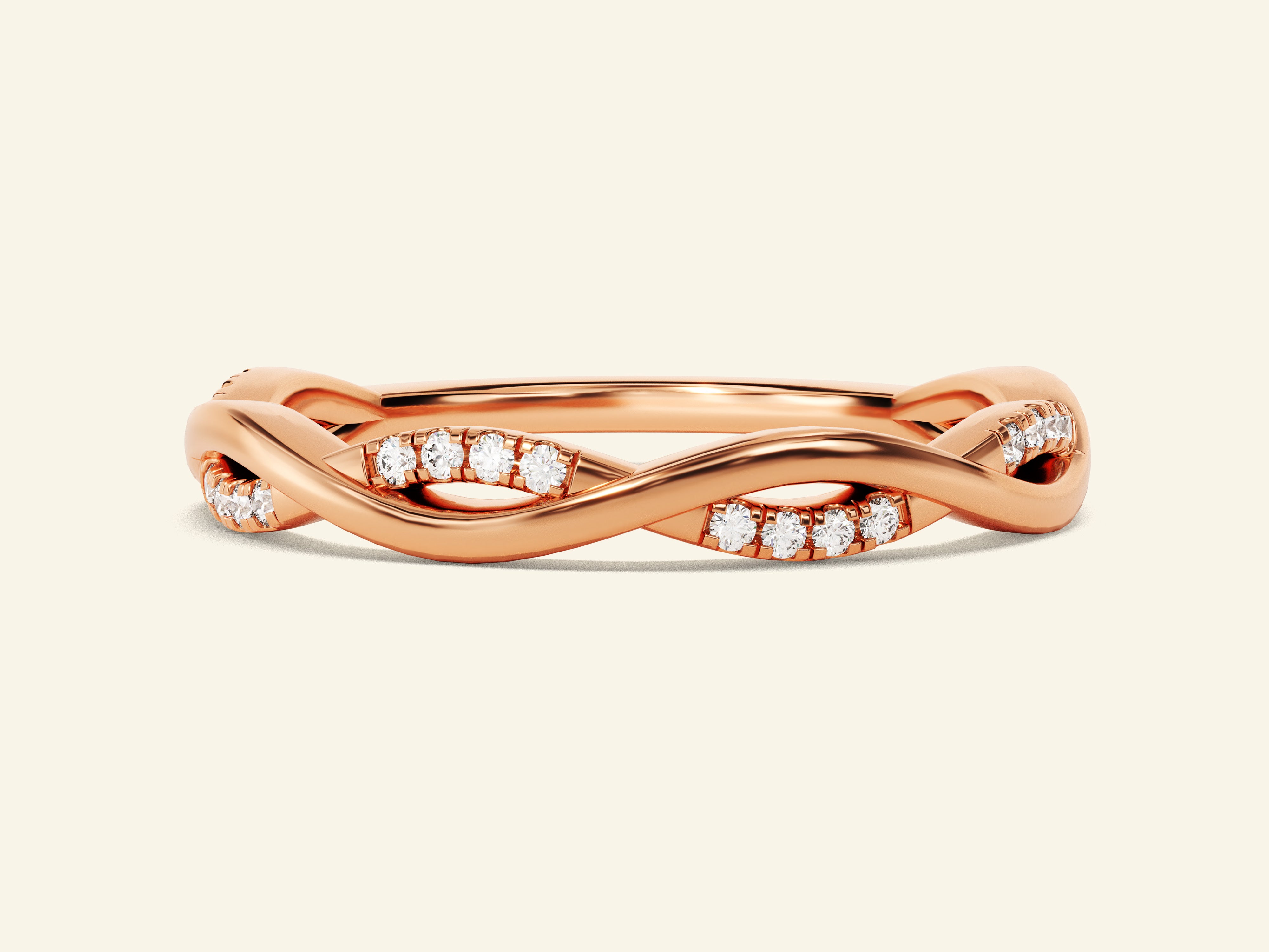 Twisted Vine Wedding Band
