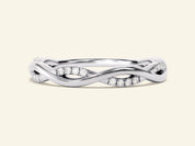 Twisted Vine Wedding Band