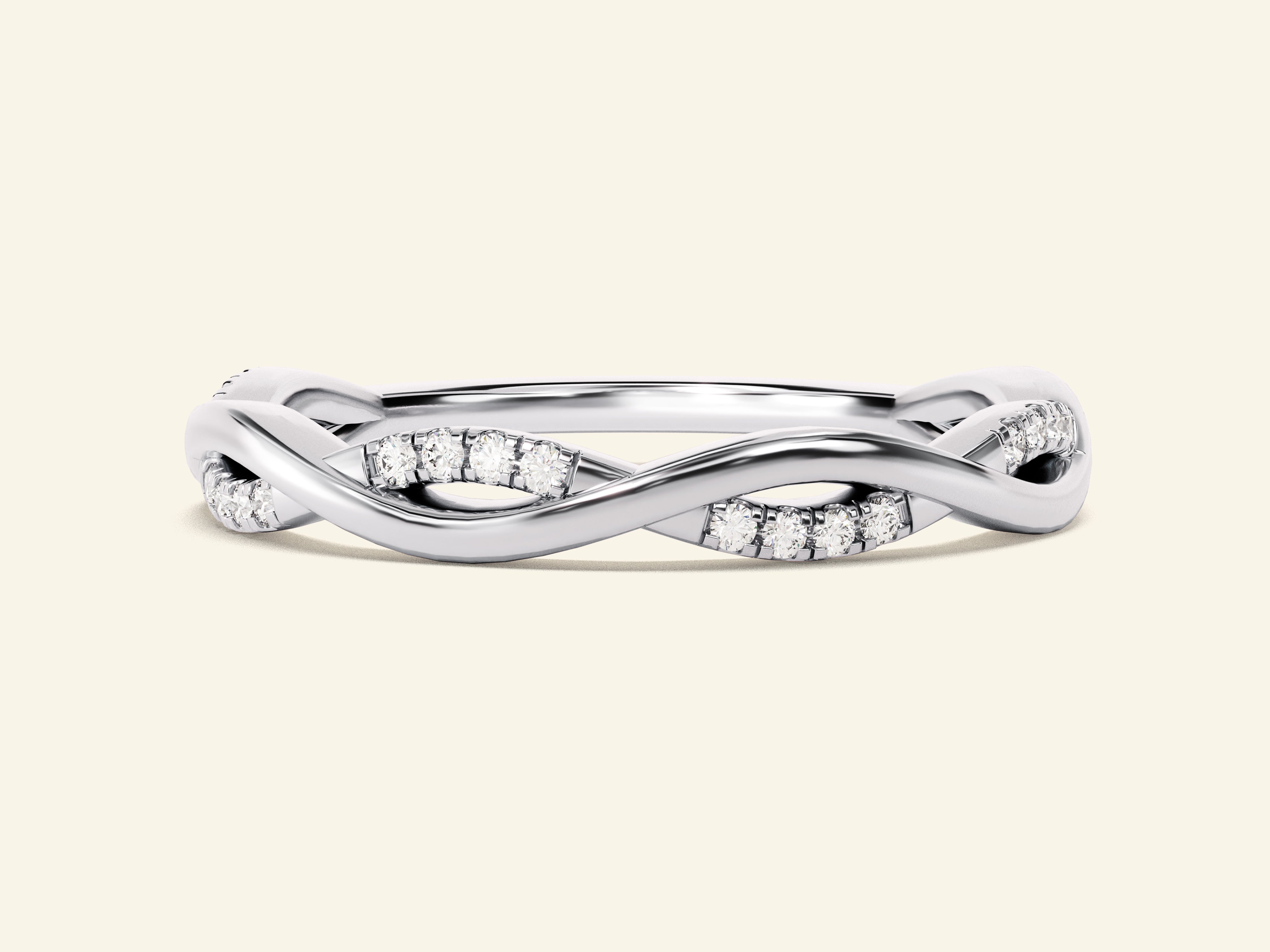 Twisted Vine Wedding Band
