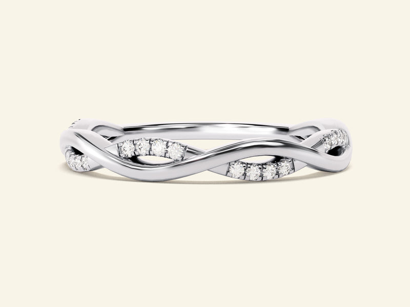 Twisted Vine Wedding Band